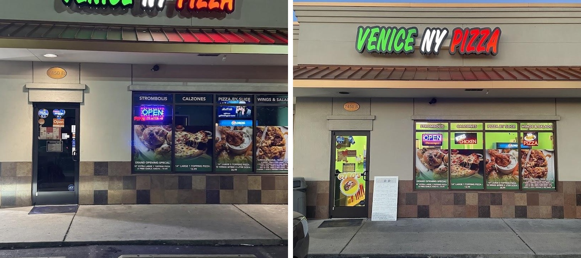 Venice NY Pizza Menu