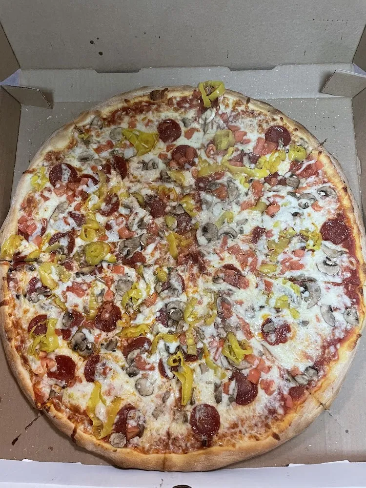 Hawaiian Pizza with Pepperoni and Jalapeños