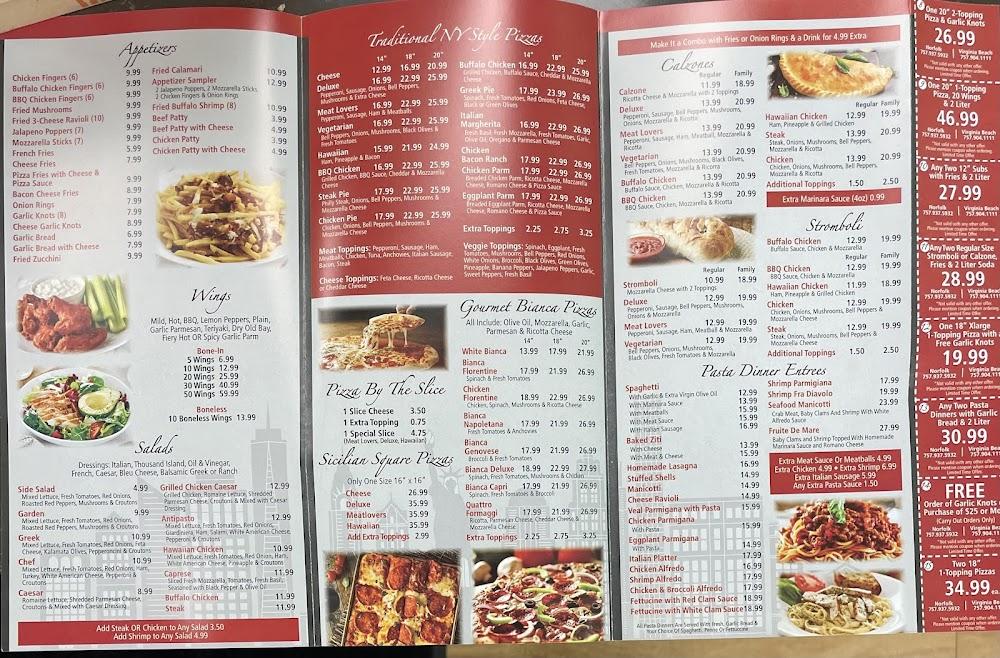 Venice NY Pizza Menu image 2